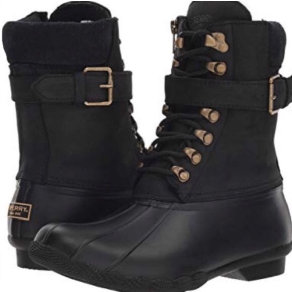 sperry shearwater black